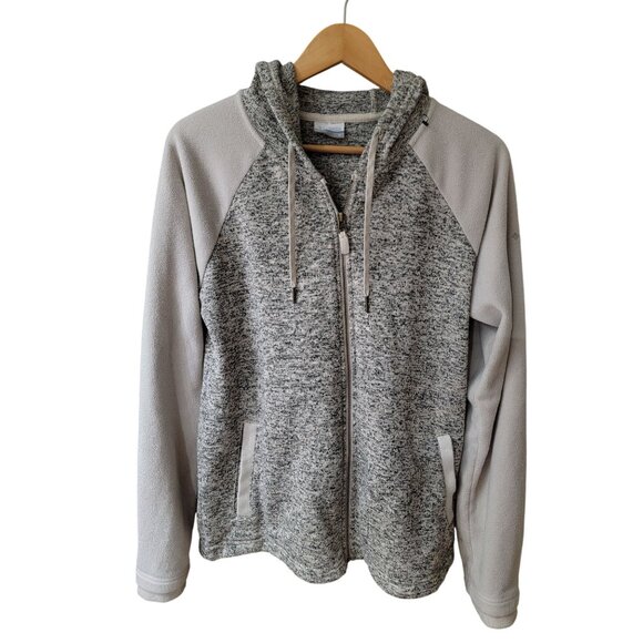 Columbia Jackets & Blazers - Columbia Womens Full-Zip Hooded Fleece Jacket XL Gray